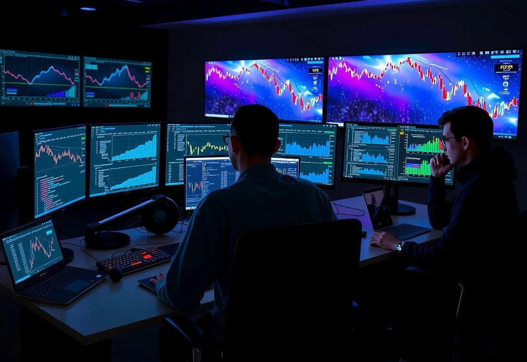 Equipo de desarrollo trabajando en simuladores financieros